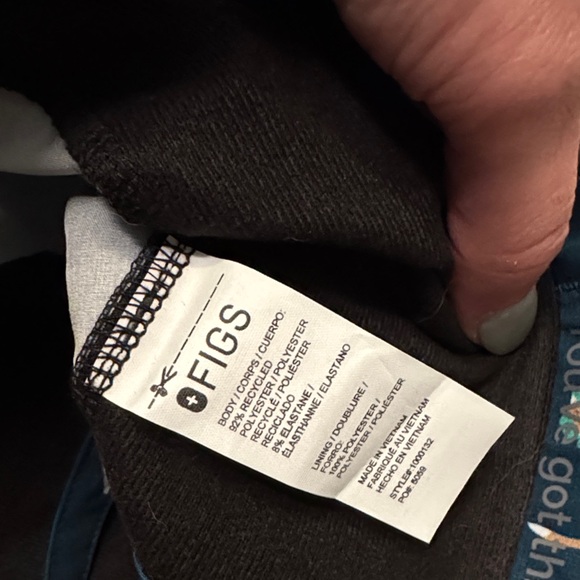 Figs Dark Blue Cap with Fun Patterns - Picture 2 of 2